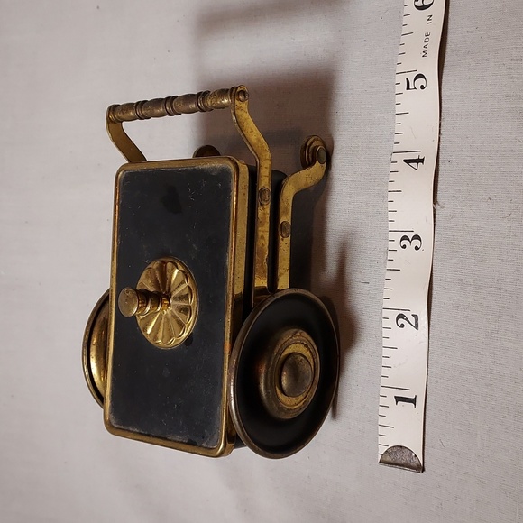 Vintage 1930s French Metal Cart Cigarette Holder Cart Design - Picture 3 of 7